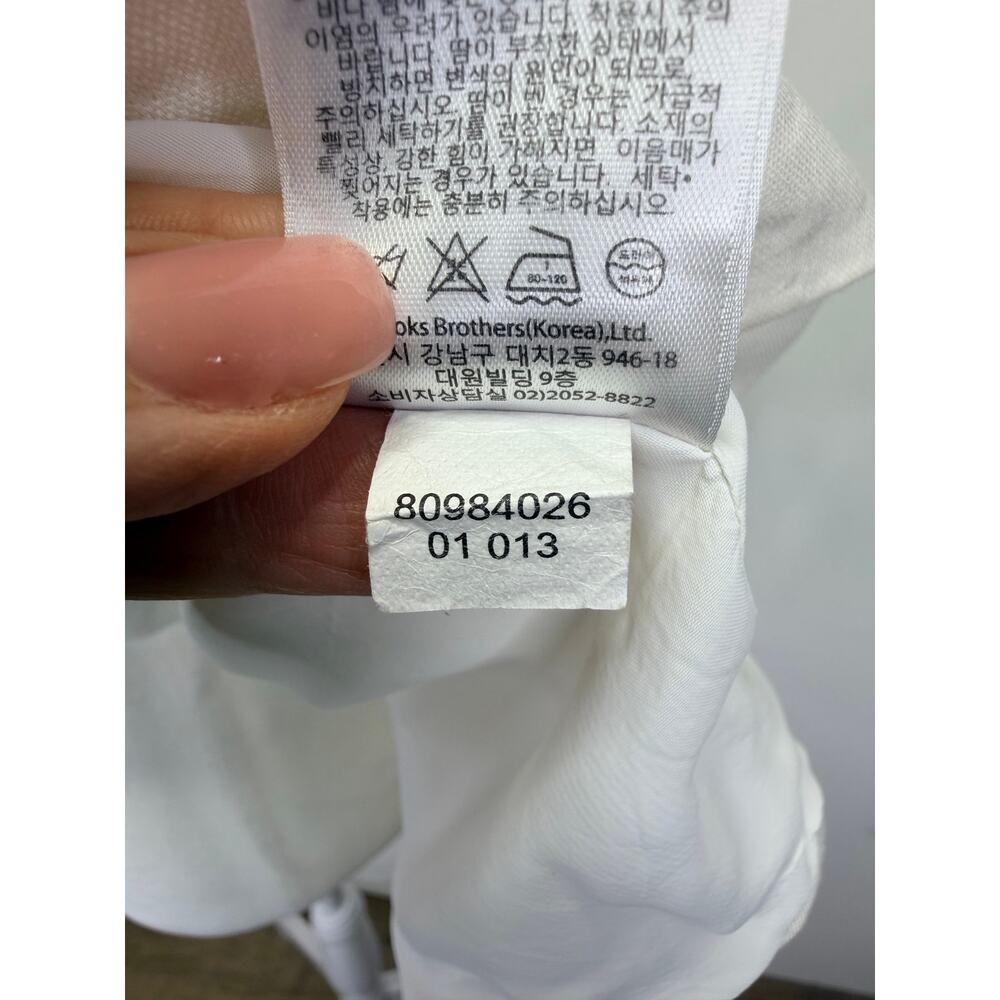 Brooks Brothers White Linen Blazer Womens 6 Office Career Mother Pearl Buttons - Picture 13 of 14